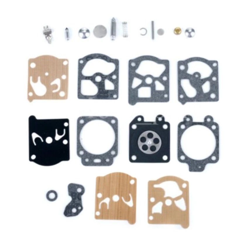에코 전기톱용 K20-WAT 시리즈용 카브 기화기 다이어프램 가스켓 바늘 수리 키트 세트 1개
