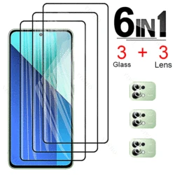 Protective Glass for Xiaomi Redmi Note 13 4G 5G Tempered Glass Redmi Note 13 12 11 10 9 Pro Screen Protector HD Phone Lens