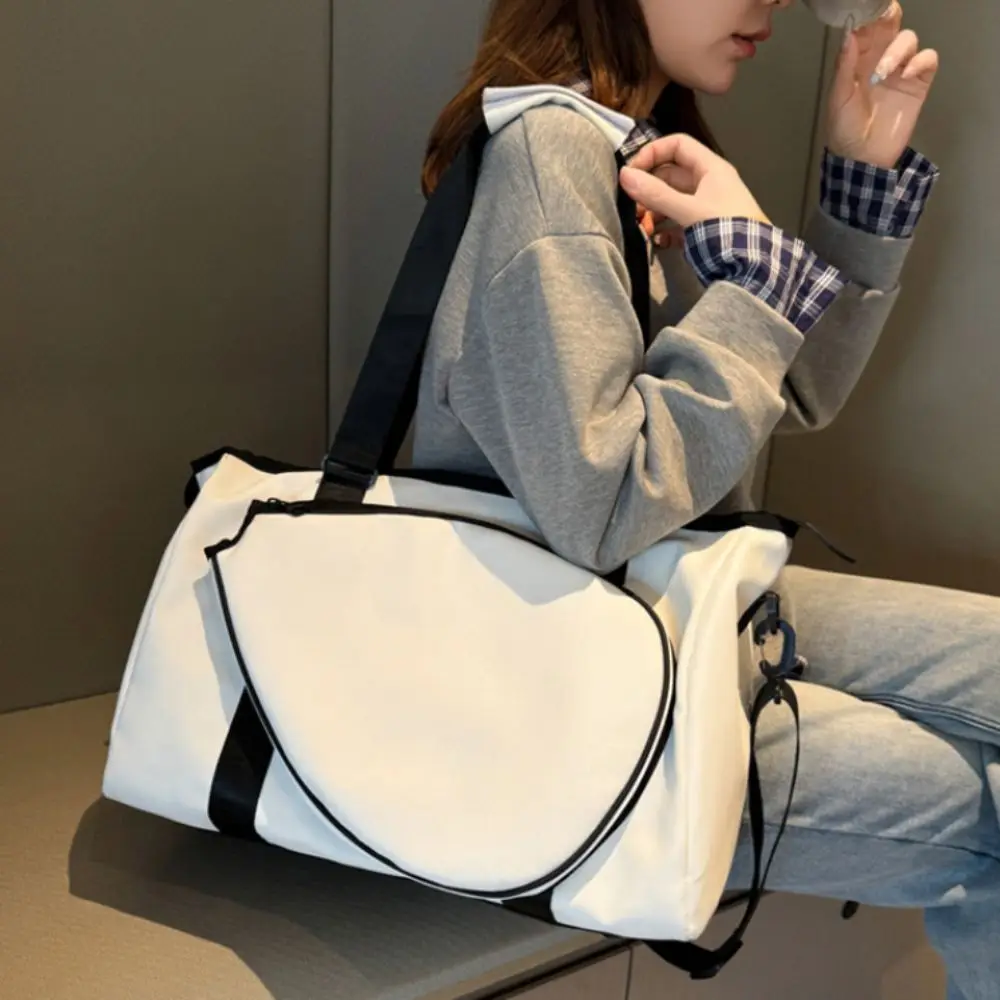 Large Capacity Tennis Racket Bag with Handle Multi-layer Tennis Shoulder Bag One Shoulder Comfortable Straps Sports Fitness Bag