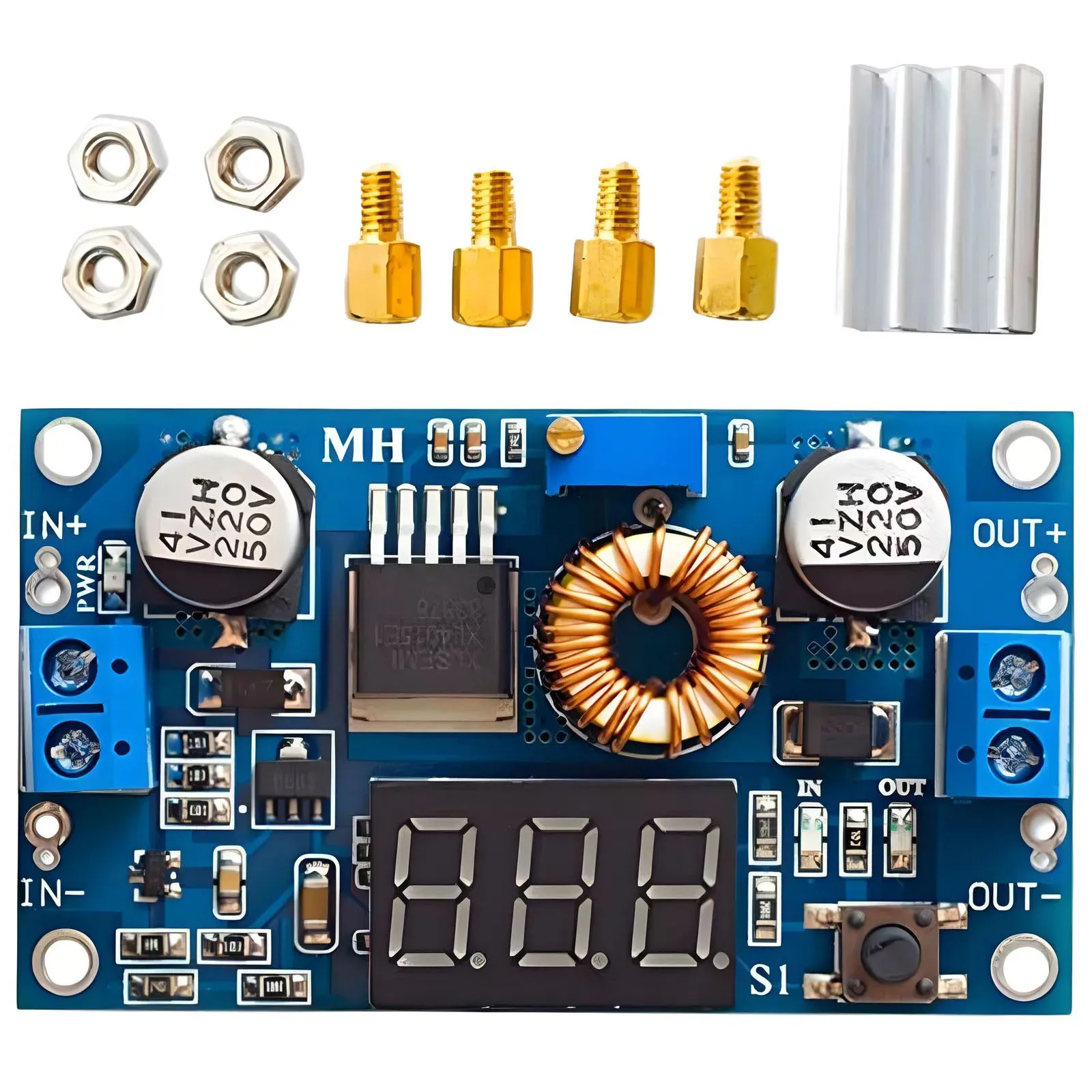 4.0-38V to 1.25V-36V DIY Adjustable Power Supply 5A 75W XL4015 DC-DC Converter Adjustable Step-Down Module