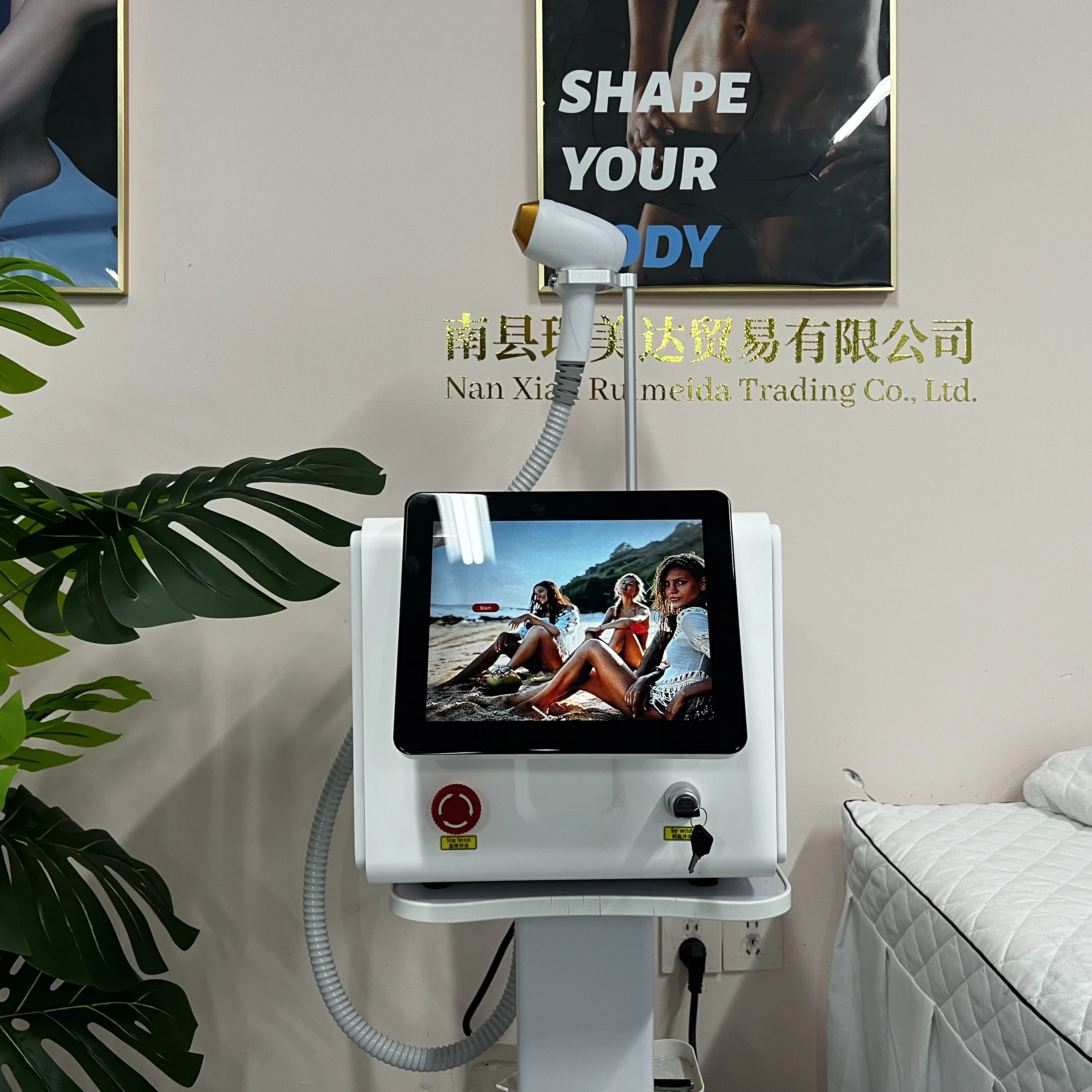 

Professional Diode Ice Laser Hair Remover Permanent Painless 3 Waves Ice Titanium Laser Body 808nm 755 1064nm Epilator