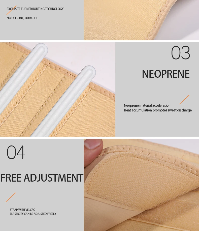 JINGBA SUPPORT Neopren verstellbare Lendenwirbelsäule Taillenstütze Schutz Taillentrainer Männer Taillentrimmer Schweißgürtel Fabrik – Detail 8
