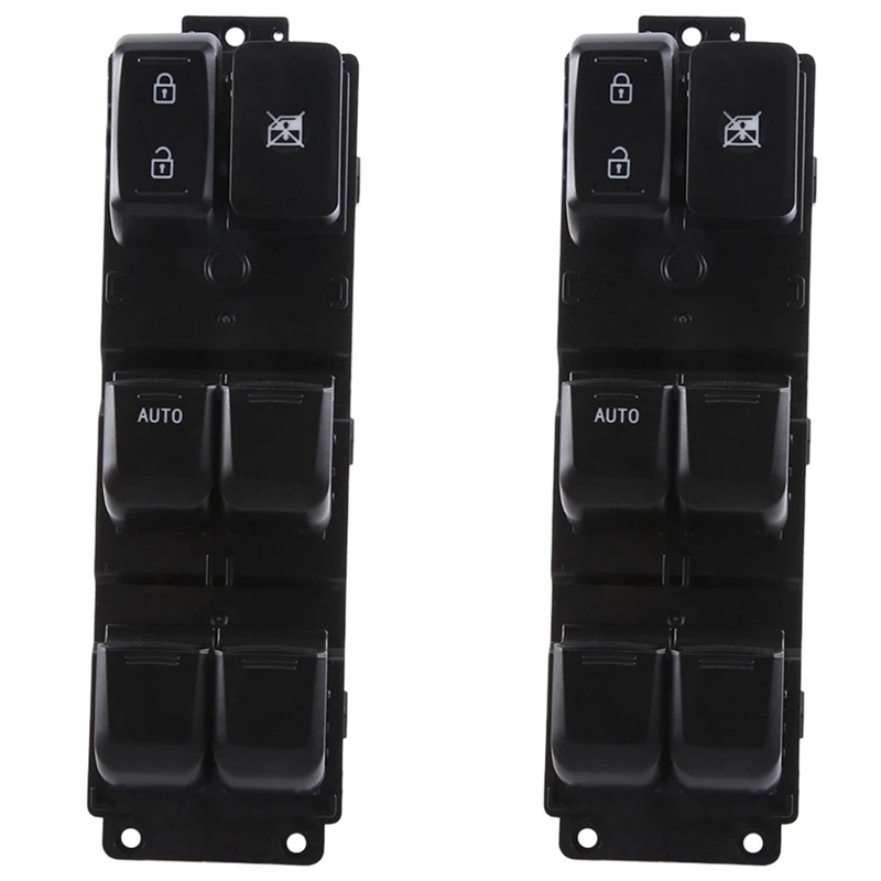 2X For Kia RIO 2011-2015 Car Front Left Driver Side Master Power Window Switch 935704Y201 935704Y200