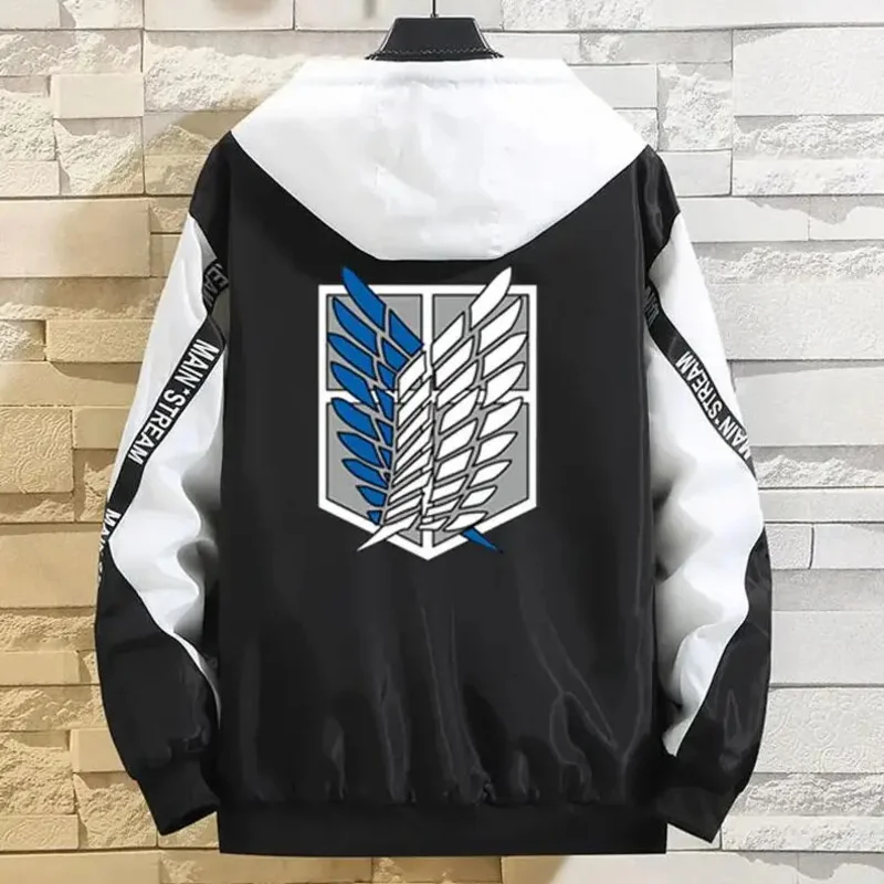 

CyWings of Liberty Eren Толстовка Одежда Мода Косплей Осень Весна Мужчины Титан Микаса Пальто Куртка Толстовки