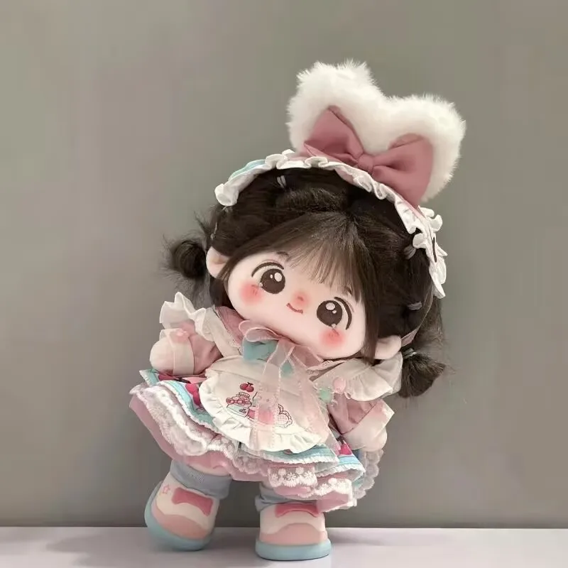 20 سنتيمتر "شاي الكرز الشاي أرنب" القطن دمية فستان دمية ، لطيف وغير سمة فستان دمية فستان الأميرة