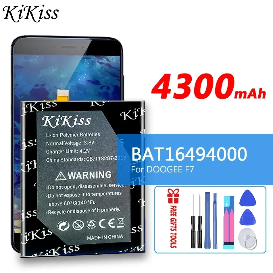 

Аккумулятор KiKiss 4300 мАч BAT16494000 Для DOOGEE F7 F 7, сменная батарея