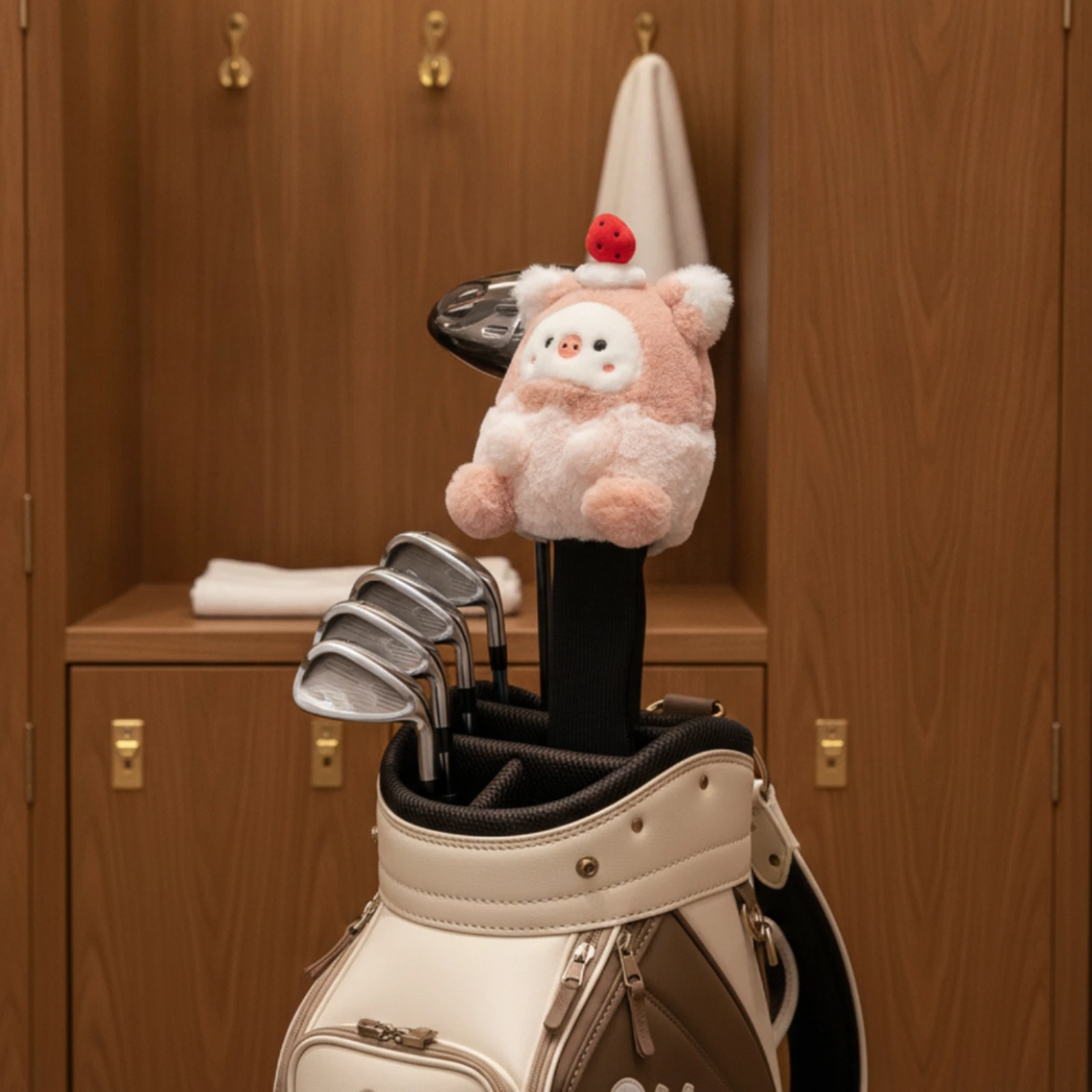Animal Driver Headcover Character Soft Golf Headcover Driver Cover with Shaft Sleeve Funny Charming for Women Golfers