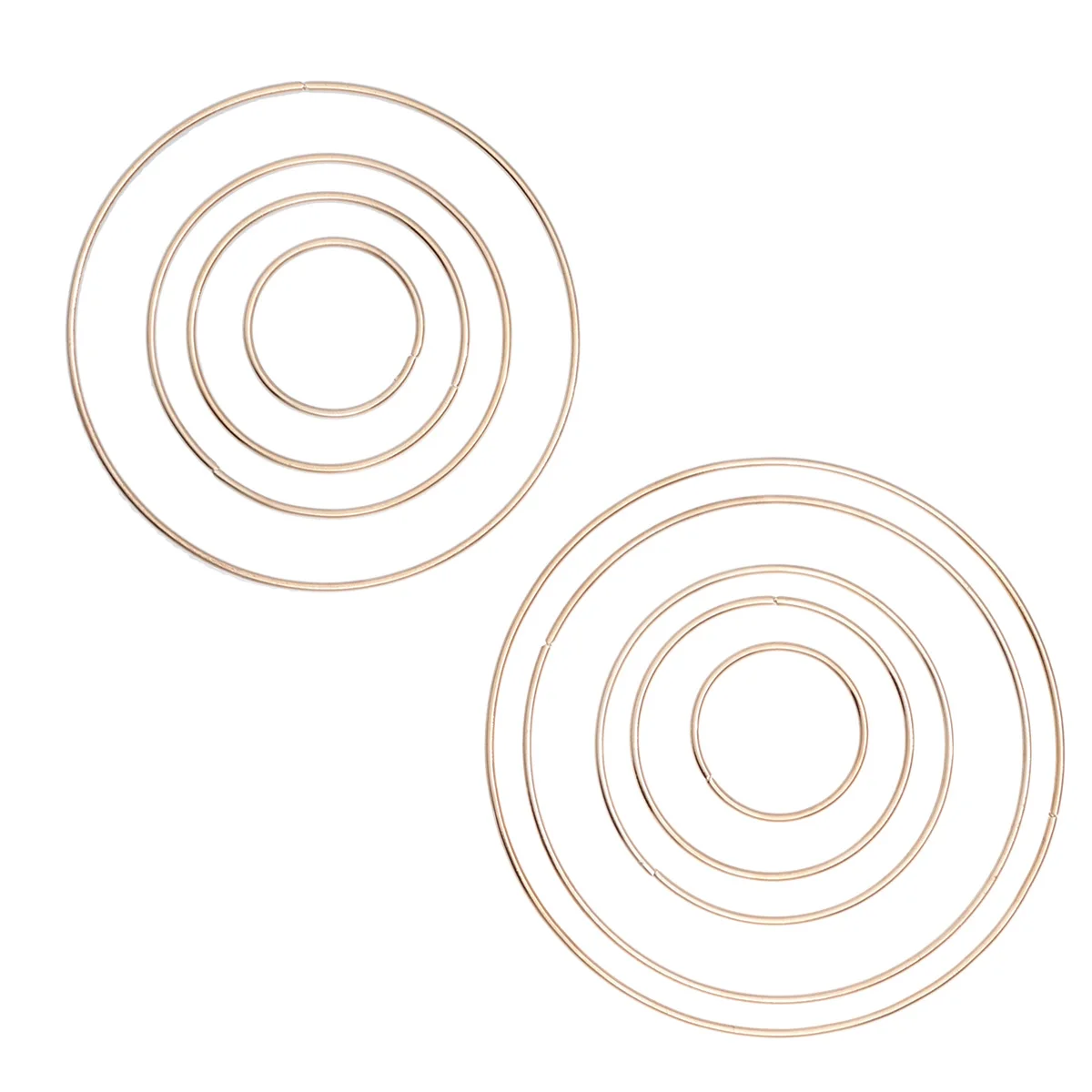 

10 Pcs Dreamcatcher Metal Rings DIY Decorations 5 Sizes 2 Pieces Per Size Gold Color M ala Wall Hanging Accessories