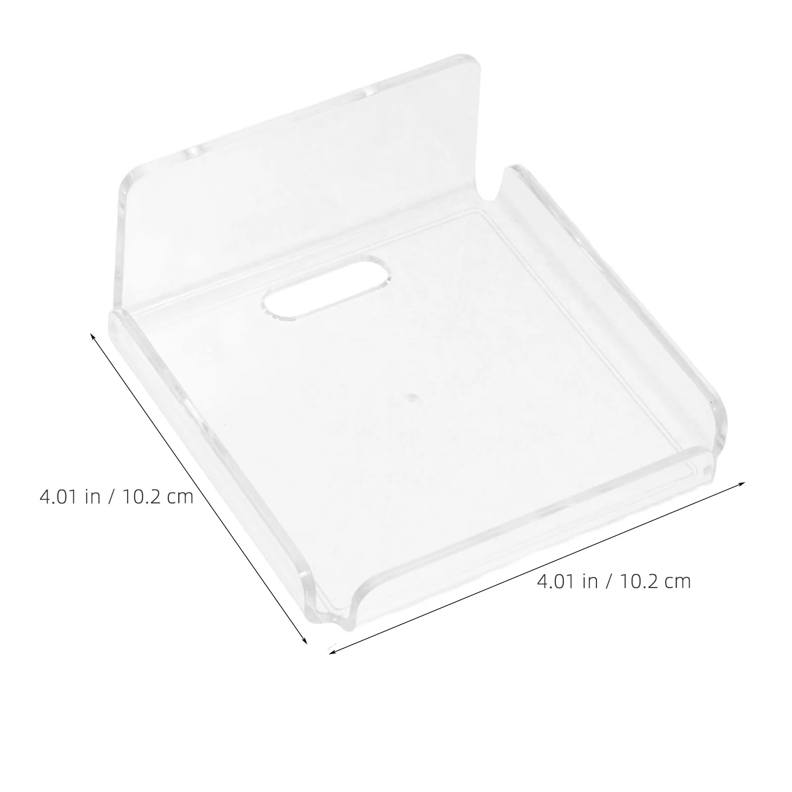 2Pcs Transparent Acrylic Wall Mounted Floating Shelf No Drill Camera Wall Shelf Router Holder Speaker Small Storage Rack