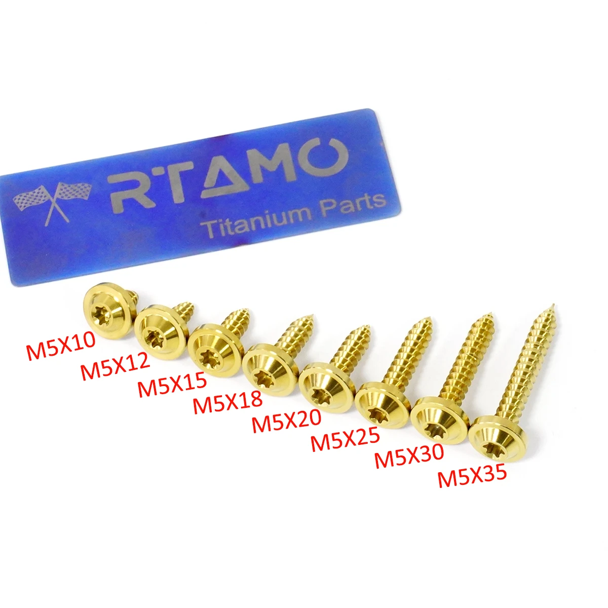 RTAMO Gr5 Titanschraube M5X10/12/15/18/20/25/30/35 selbstschneidende Schrauben für Motorrad, Fahrrad, Auto, CNC-Befestigungselement (1 Stück) – Detail 1