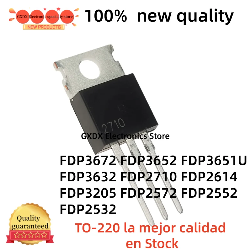10-20pcs new FDP2532 FDP2552 FDP2572 FDP2614 FDP2710 FDP3205 FDP3632 FDP3652 FDP3672 FDP3651U TO-220 best quality in stock