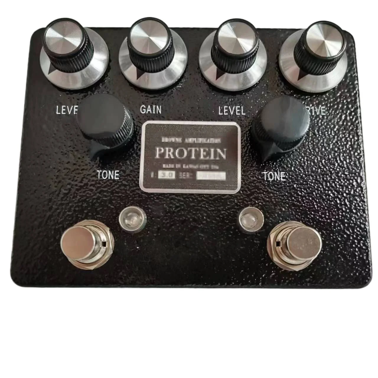 Ly-rock Br0wne Protein Guitar Overdrive Distortion Pedal, Original Clone, White & Black Single Block Pedal