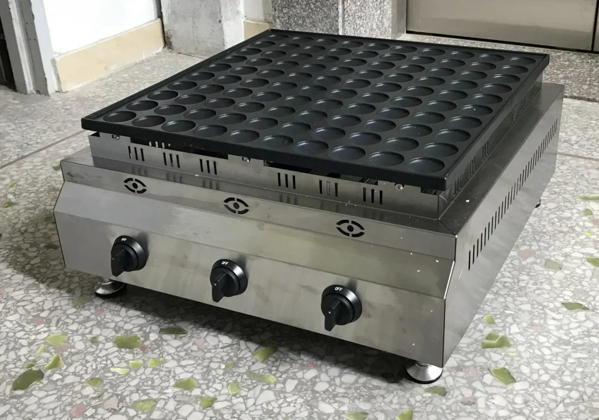 Hot SalesGas Electric Mini Dutch Poffertjes Grill 100PCS Pancake Maker Commercia Waffle Machine