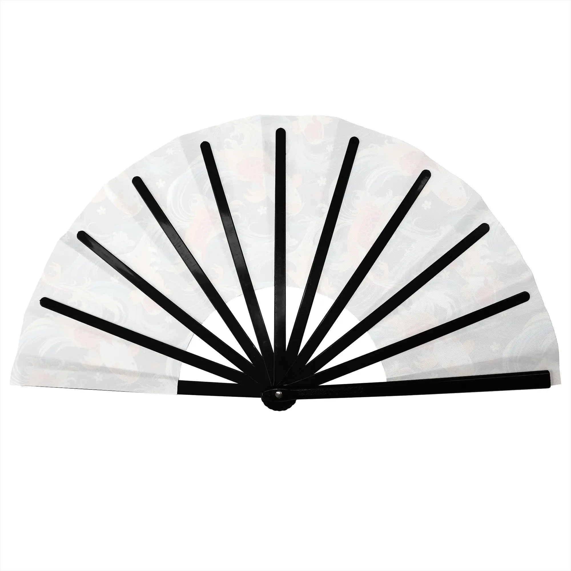 Japan Ukiyoe Koi Art Hand Fan Promotional Gift Event Souvenir Modern Vivid Koi ATL Durable Folding Fans Novelty Bulk Pack Fan