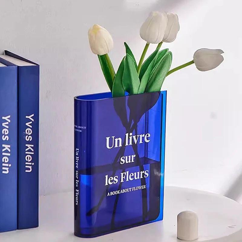 

INS ваза стол украшение дома прозрачный акриловый прозрачный ваза для книг цветы