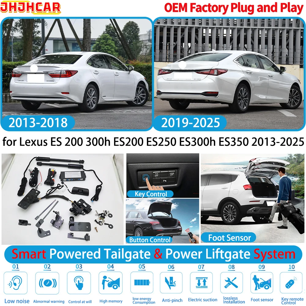for Lexus ES 200 300h ES200 ES250 ES300h ES350 2013-2025 OEM Powered Tailgate Power Liftgate Tailgate Power Lift Gate Trunk Lid