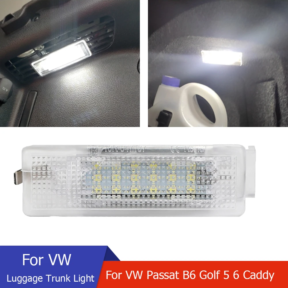 Luggage Compartment LED Light For VW Golf 5 6 White Luggage Trunk Light For VW Caddy 04 Campmob 04 Eos 06 Golf Plus 05