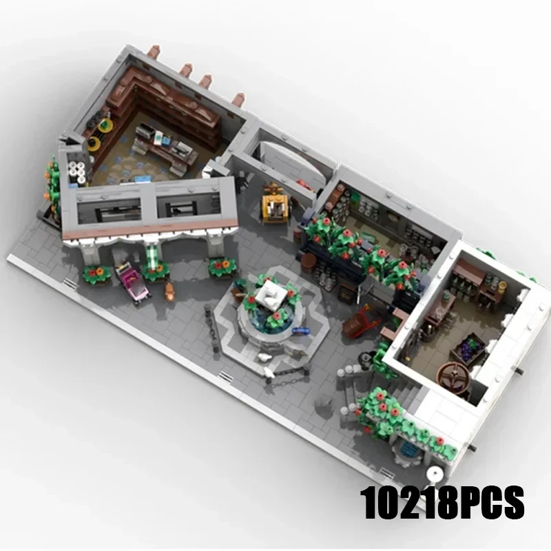 

Street View Model Moc Building Bricks Half-timbered Old Town Technology Modular Blocks Gifts Christmas Toys DIY Sets Assembly