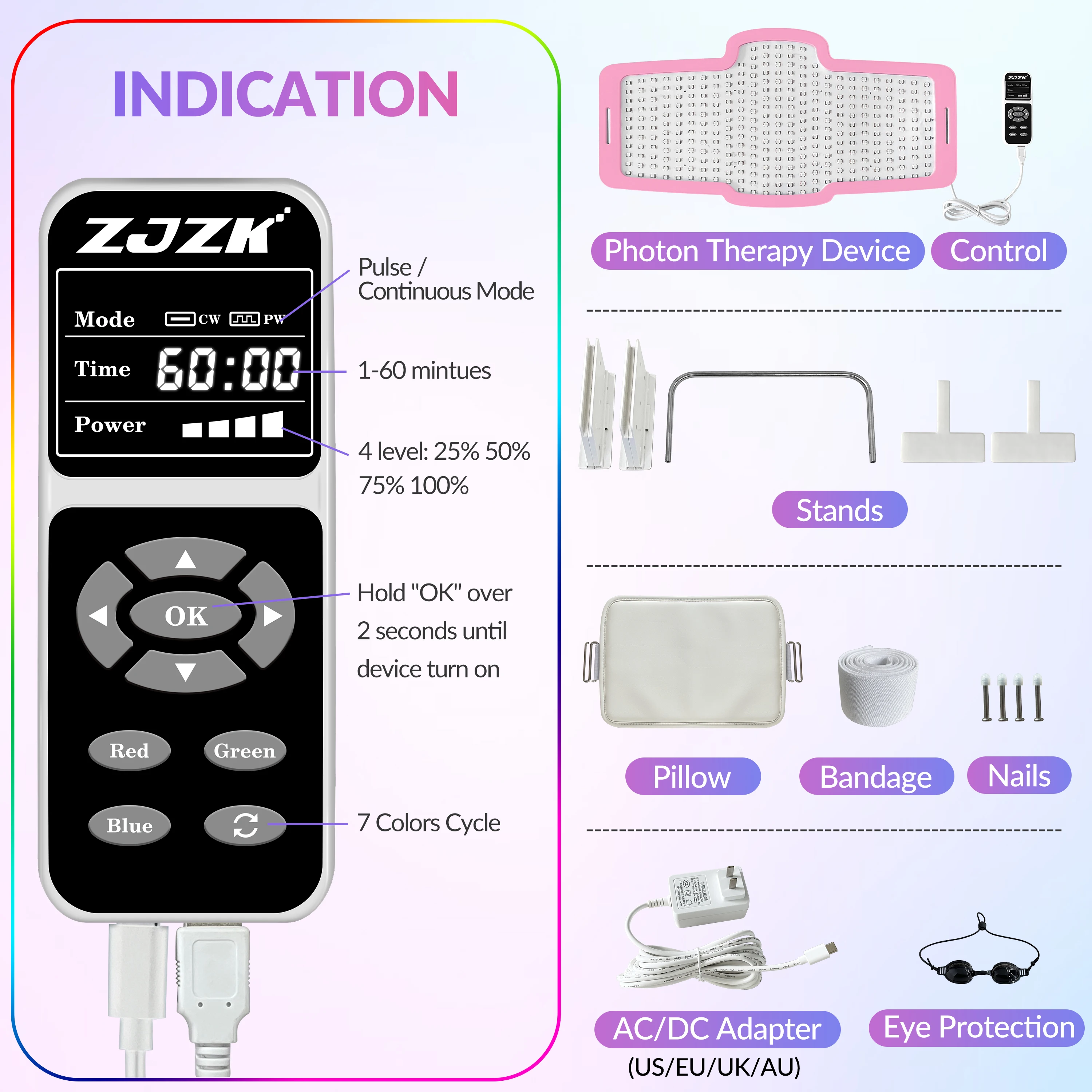 Zjzk nmx330chips Phototherapie LED-Gesichts maske nmx330chips nmx330chips Rotlicht therapie zur Aufbewahrung fester Haut Anti-Akne