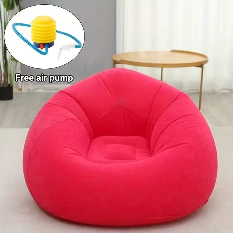 2026 NEW Inflatable Leisure Chair Soft Comfortable Outdoor Lazy Sofa round Single Tatami Chair Cover for Garden Camping