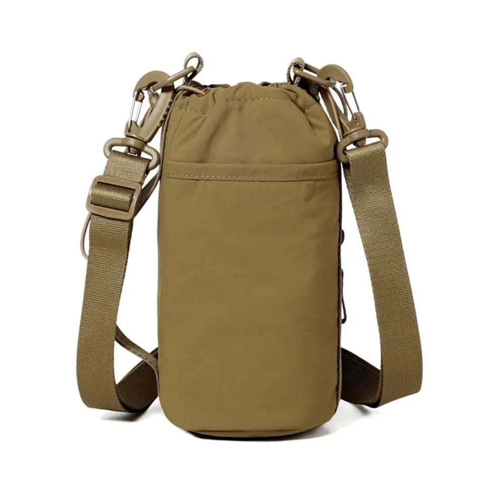 

Adjustable Strap Nylon Water Bottle Storage Bag Phone Pocket Thermal Mugs Multifunctional Fitness Bag Protective Cover