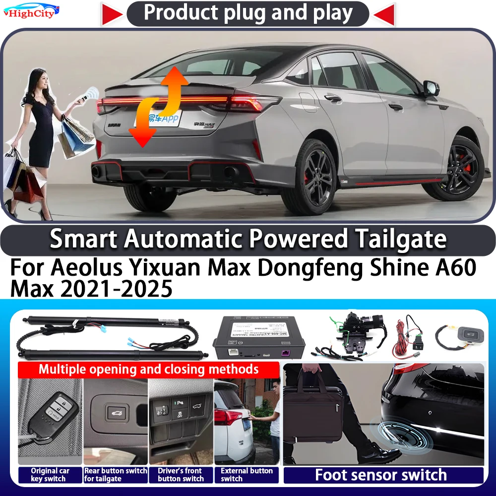 

For Aeolus Yixuan Max Dongfeng Shine A60 Max 2021-2025 Smart Automatic Powered Tailgate Key Close Kit Electric Power Tailgate