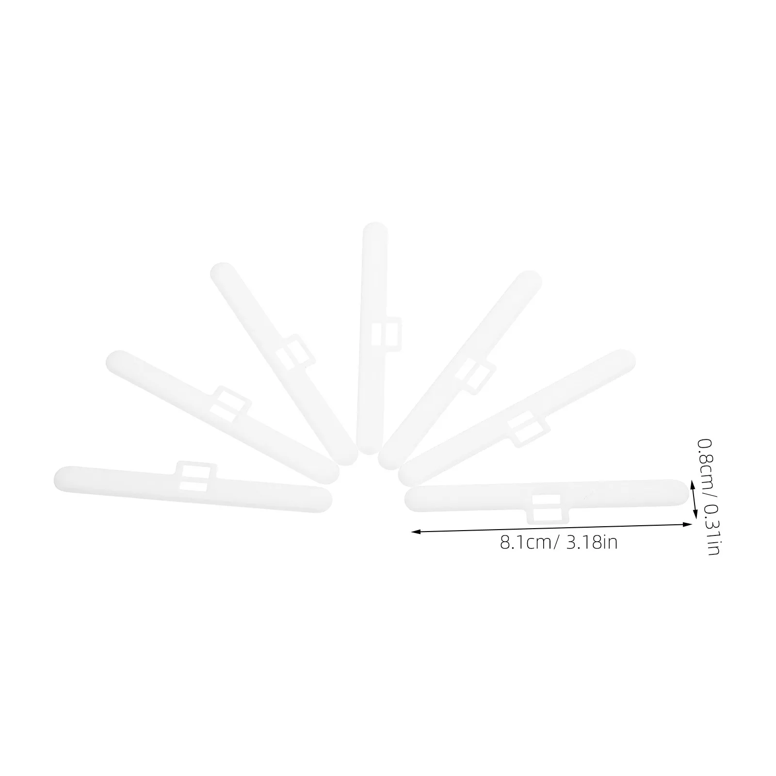 10Pcs Vertical Blind Double Hole Hanging Parts Replacement Slats Repair Kit Smooth Surface for Blinds Window Vertical Slats