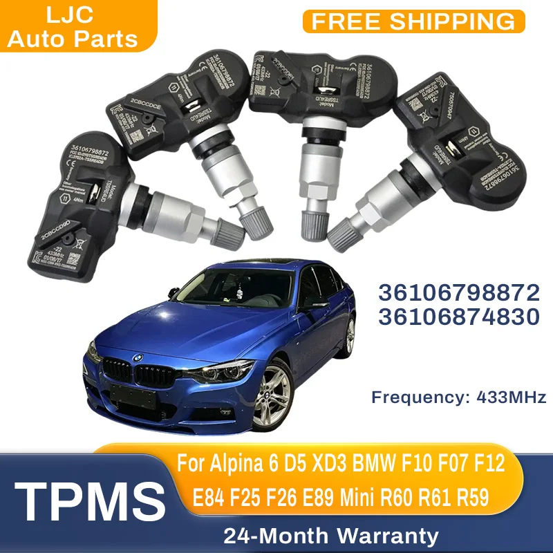 TPMS Tire Pressure Sensor 36106798872 For BMW F10 F07 F12 E84 F25 F26 E89 X1 Mini R60 R61 R59 Rools Royce Ghost 36106874830