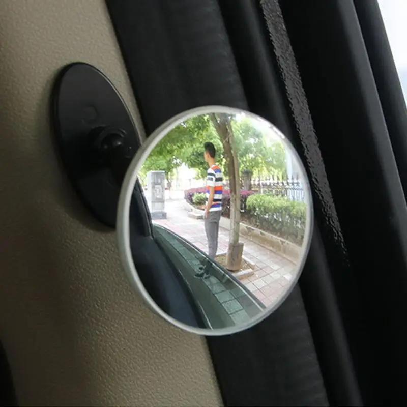 HD 360 Degree Wide Angle Adjustable Car Rear View Convex Mirror Auto Rearview Mirror Vehicle Blind Spot Rimless Mirrors