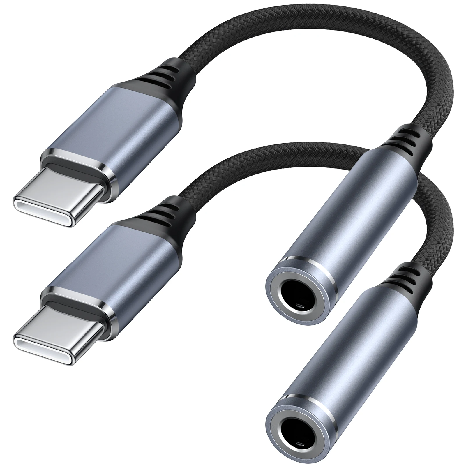 USB C To 3.5 Jack Earphone Adapter USB-C 3.5mm Audio Cable Converter For 2024 iPad IPhone 16 15 Pro MAX Samsung Huawei Xiaomi
