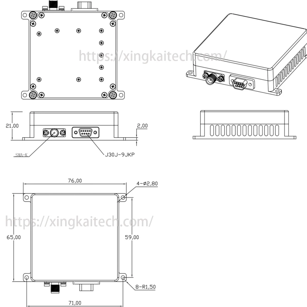 استقبال الأقمار الصناعية Beidou Uav المضادة للتدخل هوائي وحدة الاستقبال صفيف هوائي 4 عناصر عناصر متعددة #5