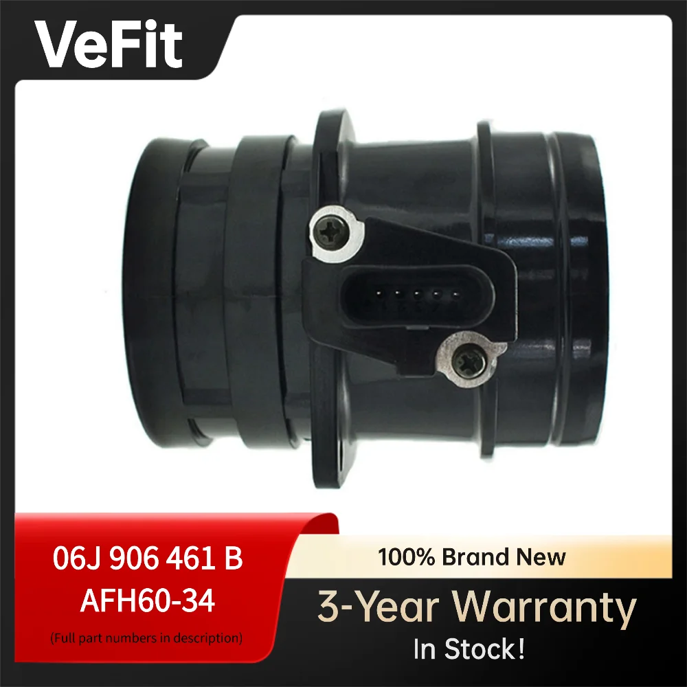 

Датчик массового расхода воздуха MAF 06J906461B AFH60-34 для двигателя VW Golf GTI Audi A3 2.0T TFSI EA888 Gen1
