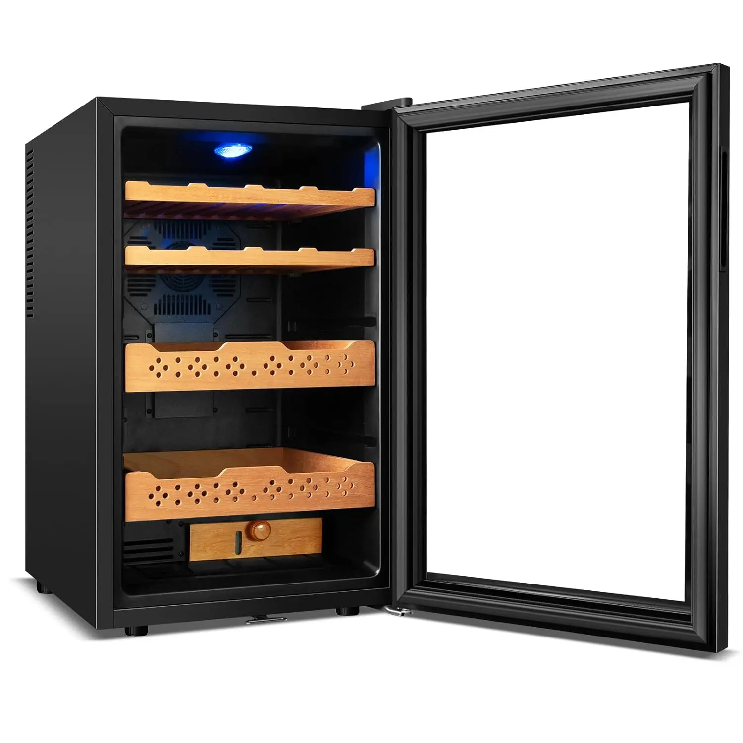 

Electric Cigar Humidor Cabinet 70L, Electric Humidors for Cigars with Temp & Humidity Control, Digital Hygrometer,, Customized