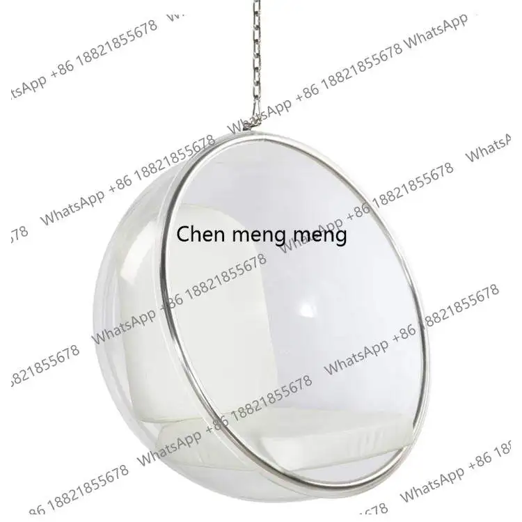 Hanging fiberglass bubble chair swing chair for living room and villa indoor and outdoor use