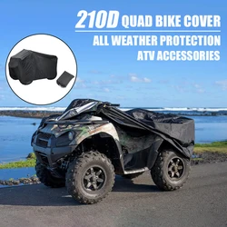 210D Quad Bike ATV Cover Thick Waterproof Motorcycle Cover for UTV Motorbike Scooter Outdoor Weather Protection ATV Accessories