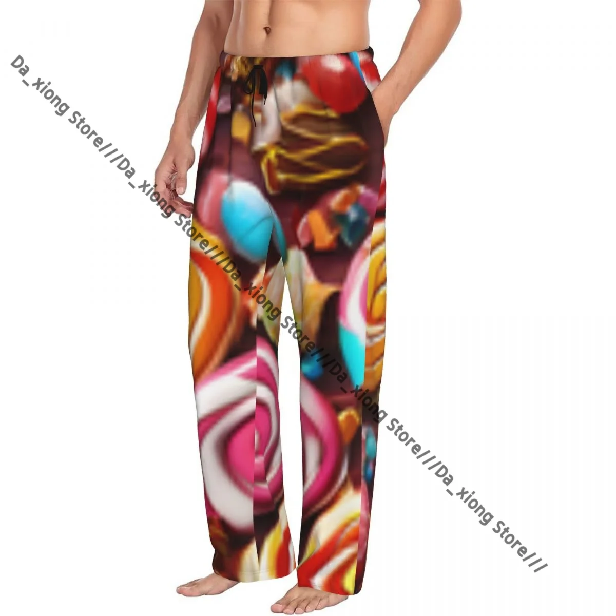 Colorful Candies Mens Pajamas Pyjamas Pants Lounge Pants Sleep Bottoms