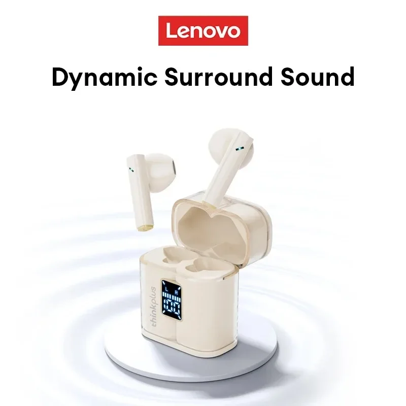 سماعات أذن Lenovo XT56 بلوتوث مع شاشة LED لإلغاء ضوضاء المكالمات، سماعات أذن لاسلكية ستيريو هاي فاي مع iOS/Android #5