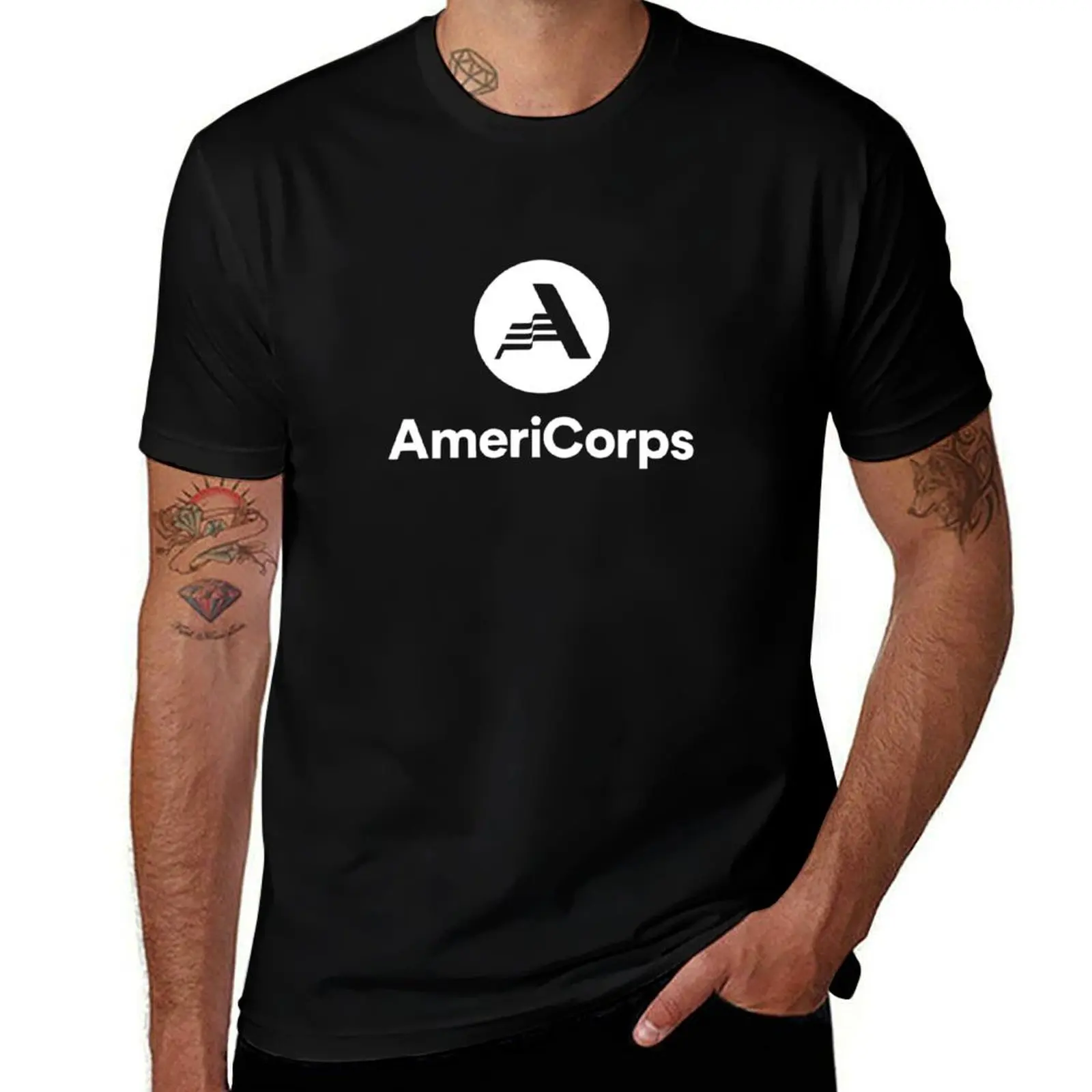 AMERICORPS -- New Logo T-Shirt Plus Size Simple Casual Top