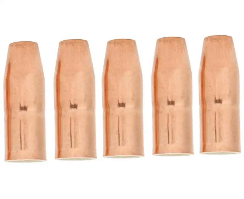 169724 For MIG Welding Nozzles 12 inch Recessed Tip for M25 for m40 Gas Welding Copper Replacement Consumables 2pcs