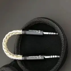 HIFI OCC Pure Silver Palladium Plated + 8 Core Pure Silver Gold Plated + OCC Silver Plated Cable 0.78 QDC MMCX Cable