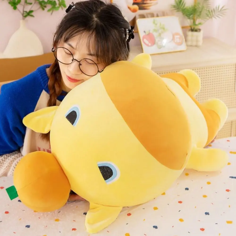 

Lovely Capybara Water Dolphin Doll Persimmon Room Decor Dolphin Doll Cartoon Soft Pillow Stuffed Dolphin Doll