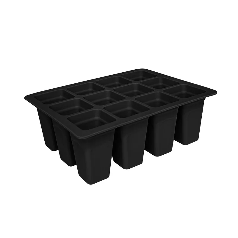 Silicone Seed Starting Trays Reusable Seed Starter Tray Sprouting Seed Tray with 12 Cell Plant Seed Germination Kit Indoor Start