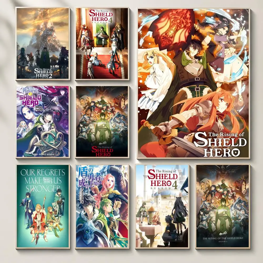 Anime TThe Rising of the Shield Heroed Poster Poster, Wall Decor Art Print, Abstract Wall Decor Art Print for Living Room