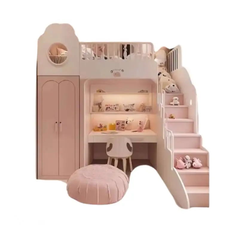 Luxuce Stairs Normal Kids Beds Decker Guardrail Single Modern Girls Children Beds Princess Single Camas Infantile Furniture Home - Image 6