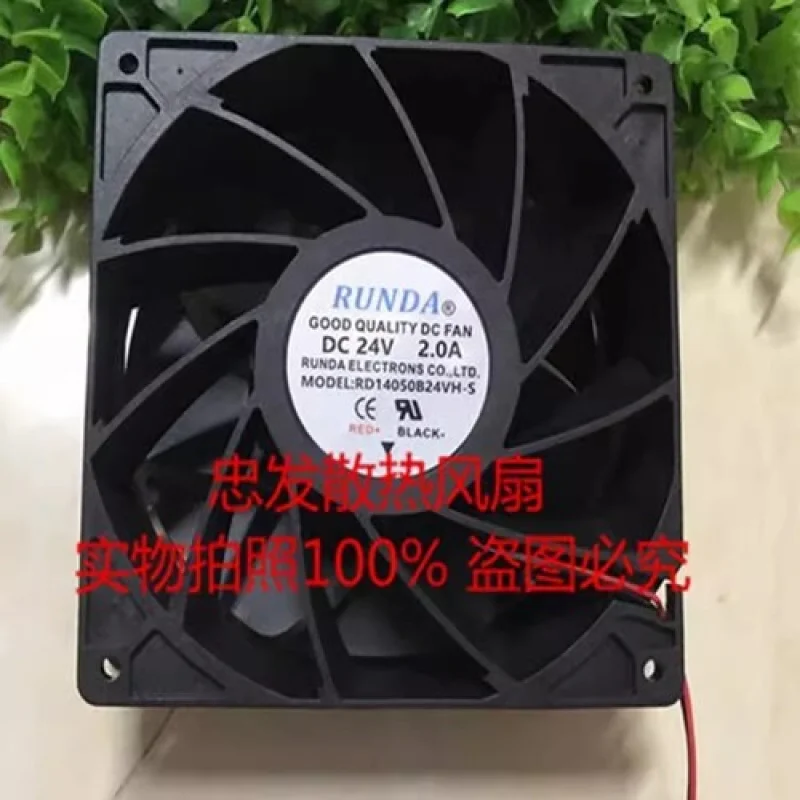 

C 1PCS RD14050B24VH-S 14050 DC24V 2.0A 14CM 2-Wire Inverter Cooling Fan