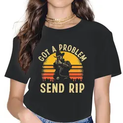 Problem Women Tshirts Yellowstone Dutton Ranch Gothic Vintage Female Clothing Large Cotton Graphic Streetwear