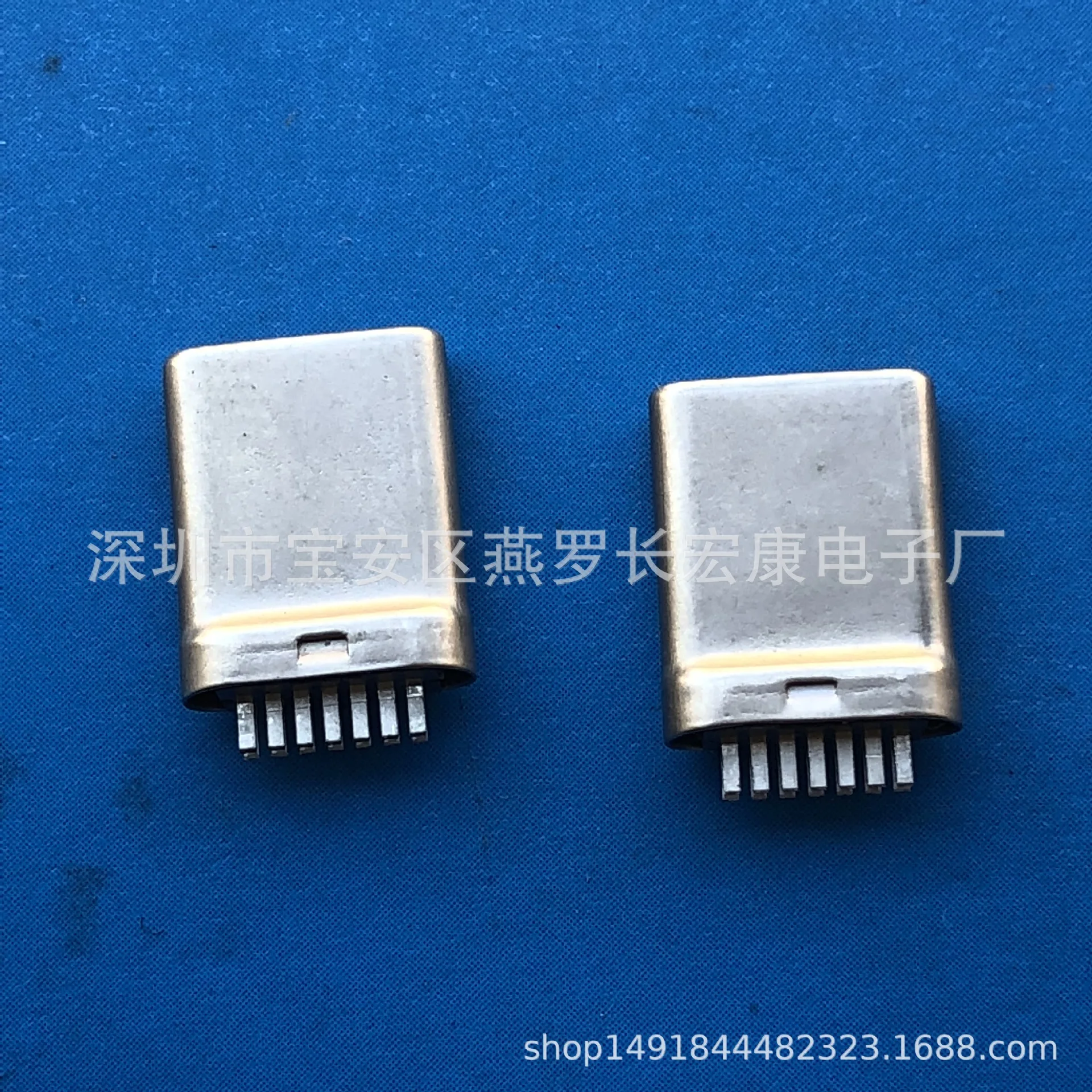For USB 3.1 Type-C Male USB-C Stretching Seamless Without PCB Board 14P 5A Current Fast Charge
