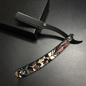 男性用のプロの手動シェーバー,男性用のストレートエッジ,ステンレス鋼,折りたたみ式シェービング,レイブの贈り物