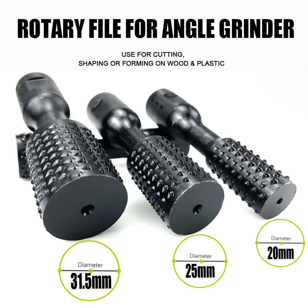 Straight Barrel Type Grinding Head Angle Grinder Rotary File Use for Woods Plastic Cutting Shaping and Polishing