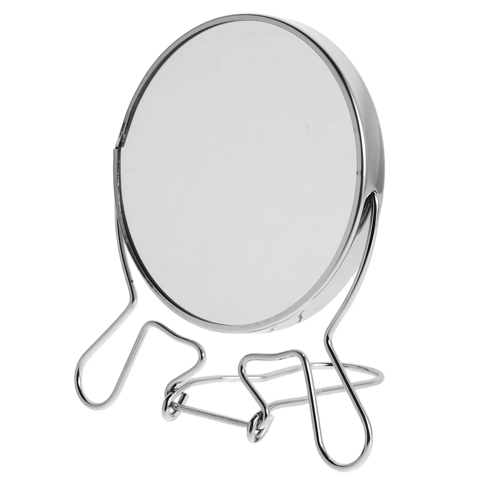 Roterende dubbelzijdige make-upspiegel Metalen frame Desktop make-upspiegel Heldere reflectie Verstelbare hoek voor make-up